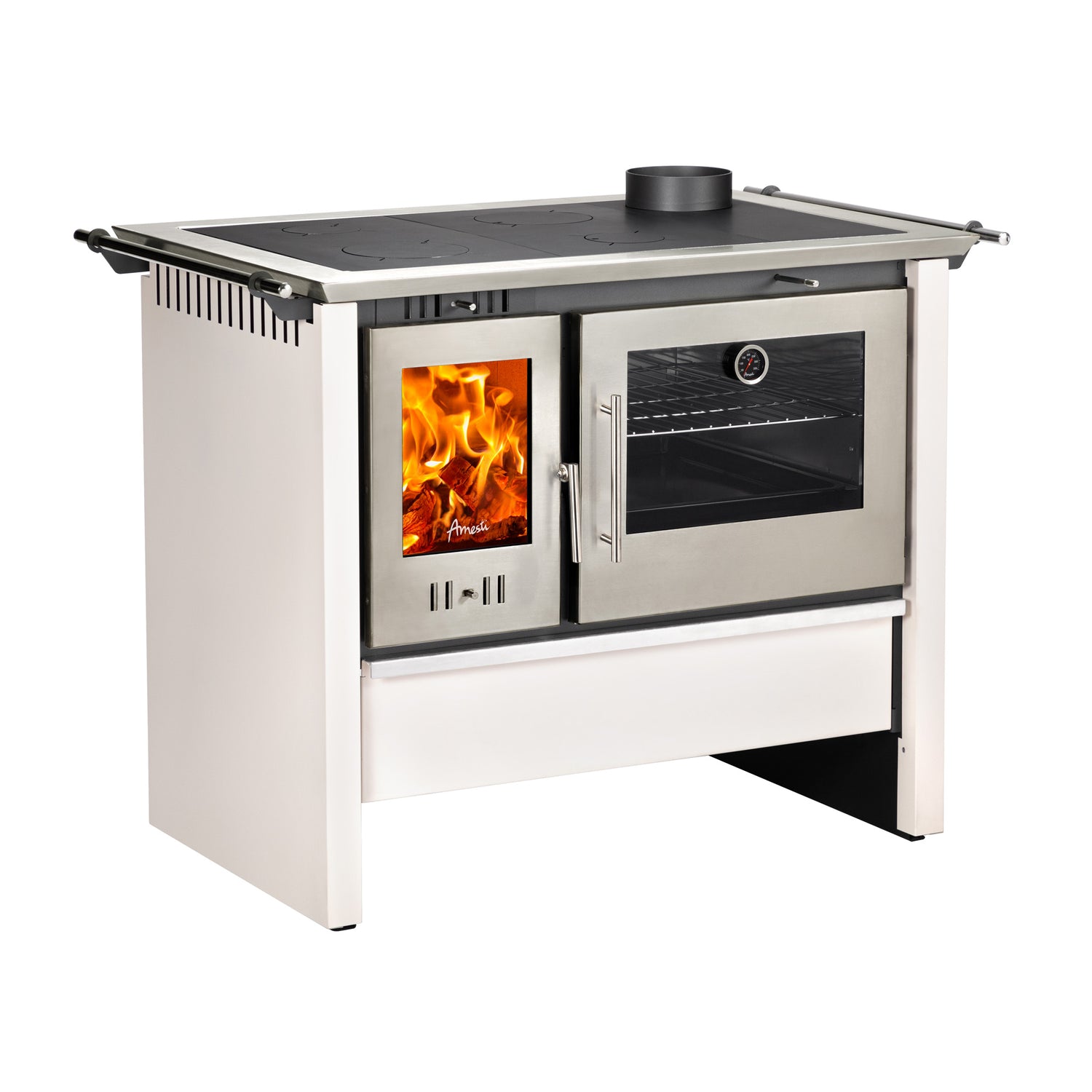 Cocina a leña Amesti Allegra XL blanco