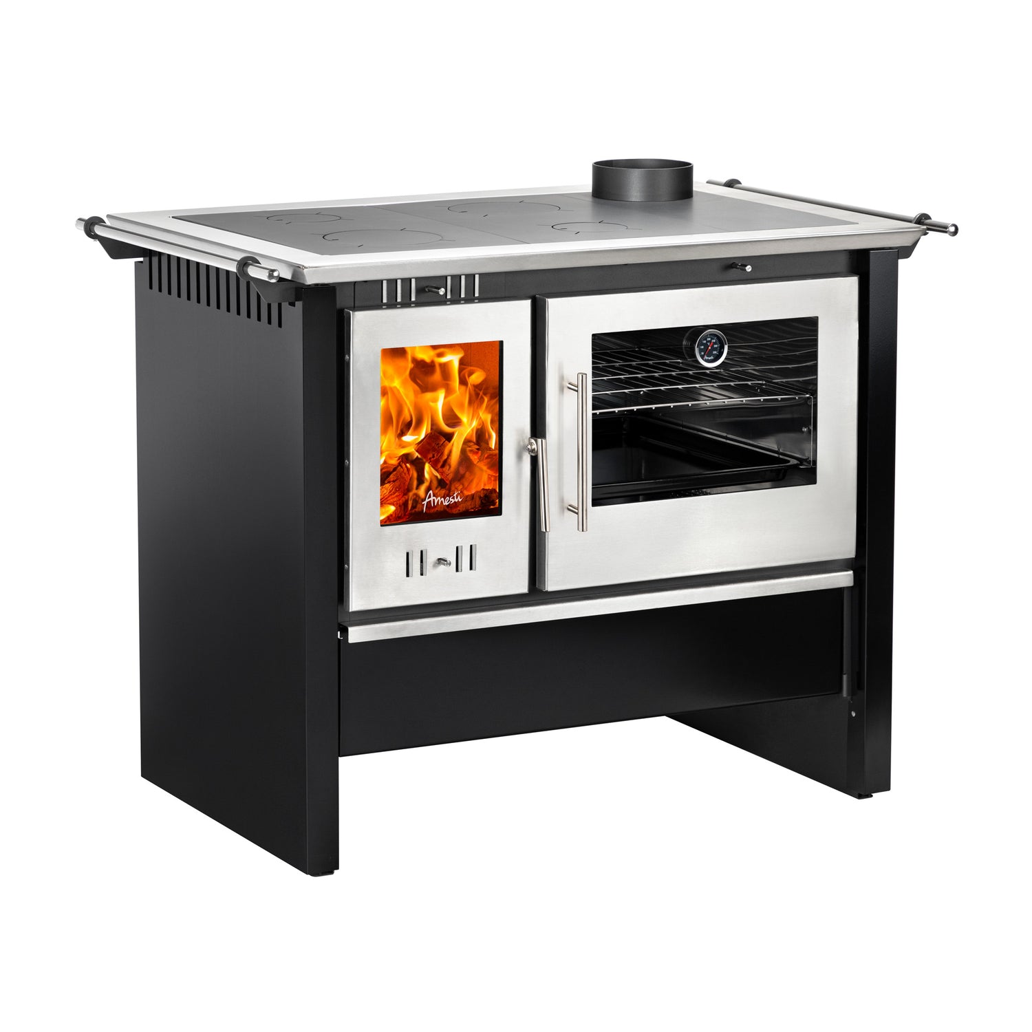 Cocina a leña Amesti Allegra XL negro