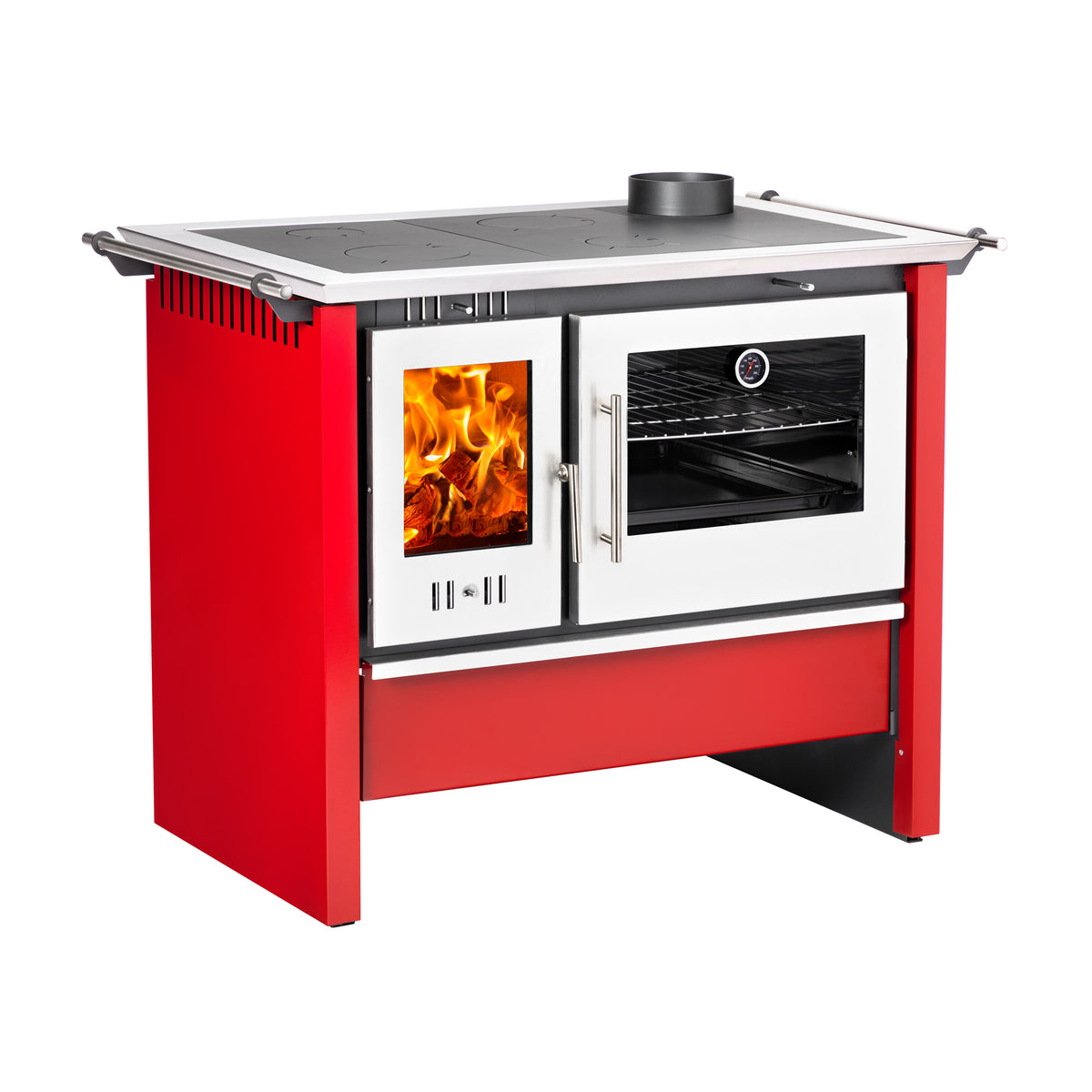 Cocina a leña Amesti Allegra XL rojo