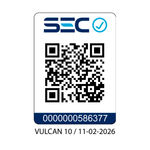 Certificación QR SEC Estufa a pellet Vulcan 10 Amesti