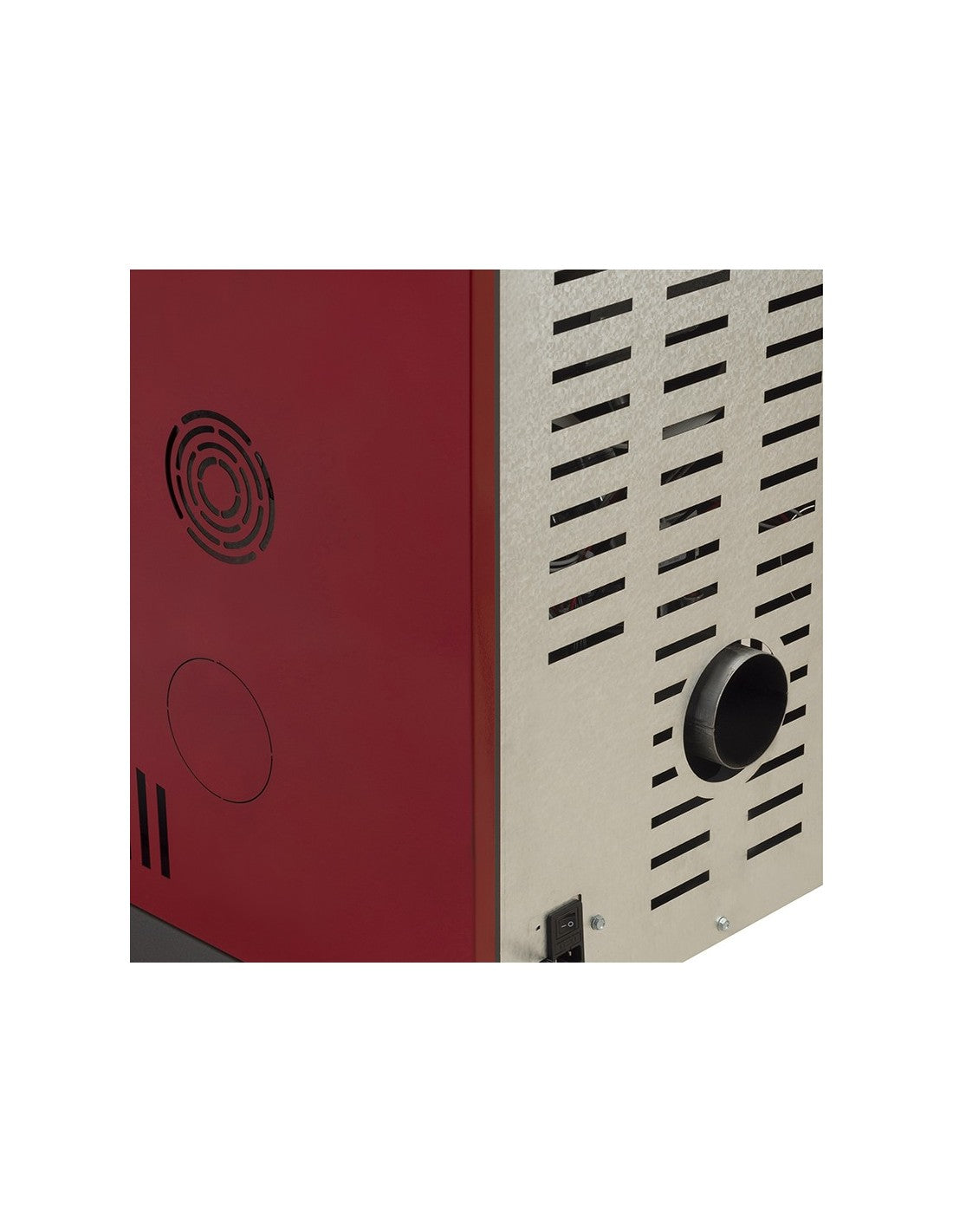 Estufa a Pellet Italy 8100 Plus Rojo Italiano Amesti